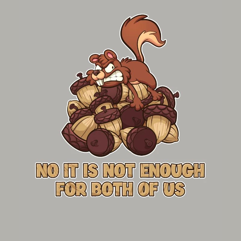 No It's Not Enough For Both Of Us Fox Squirrels