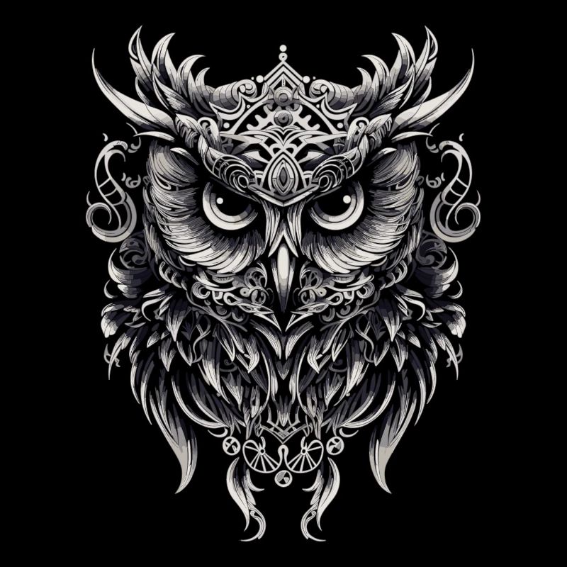 Süße Eule mit großen Augen