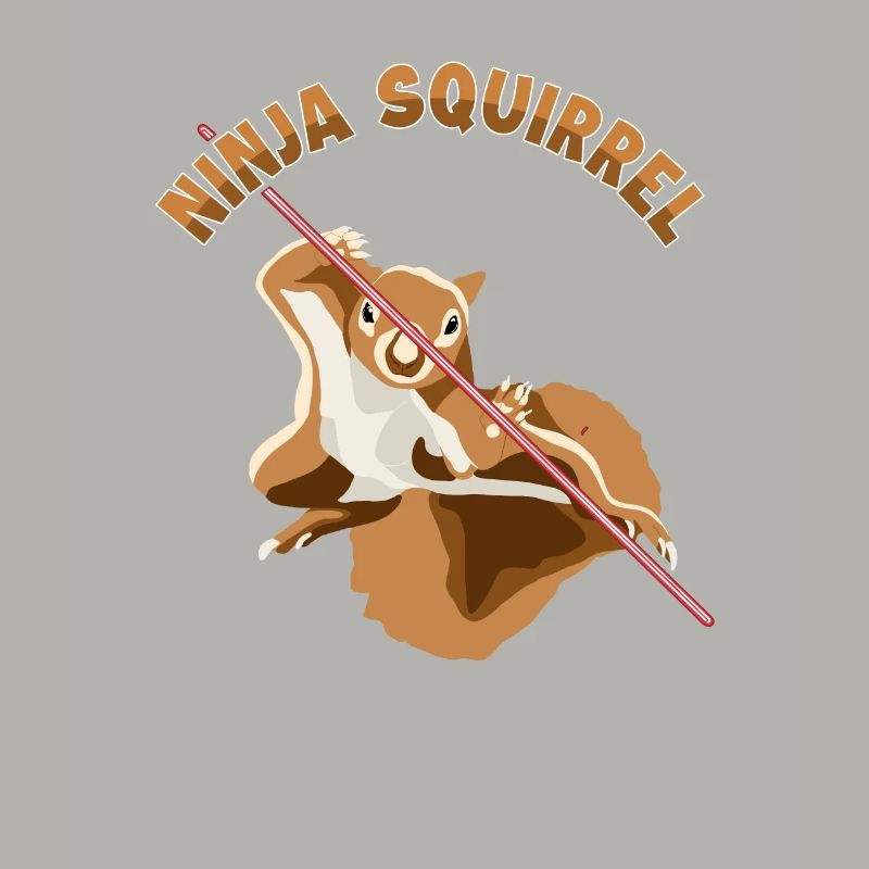 Ninja Squirrel Squirrel Fuchshörnchen Eichhörnchen