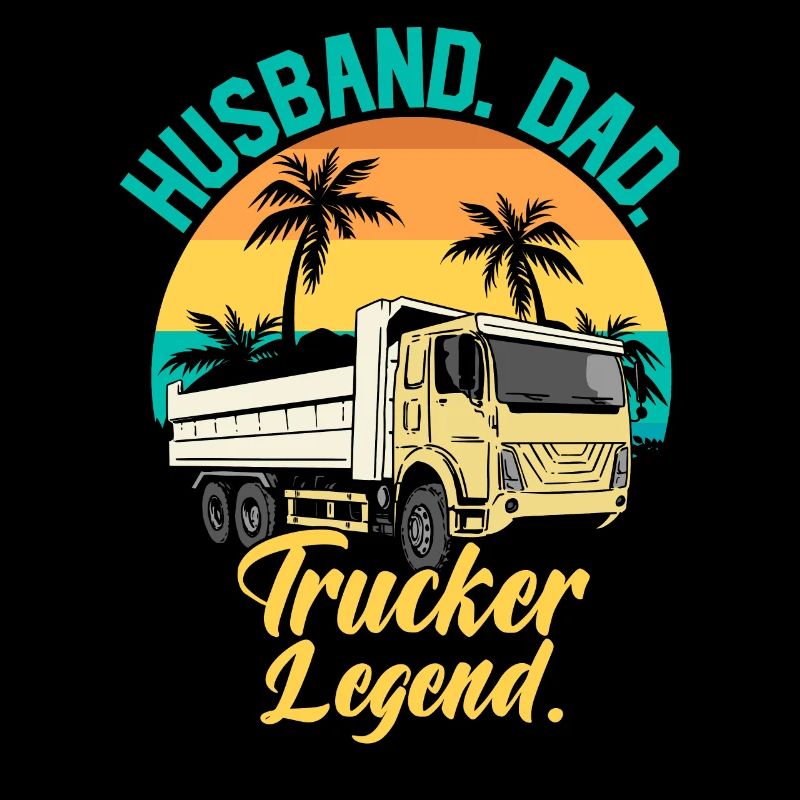 Ehemann Papa Trucker Legende