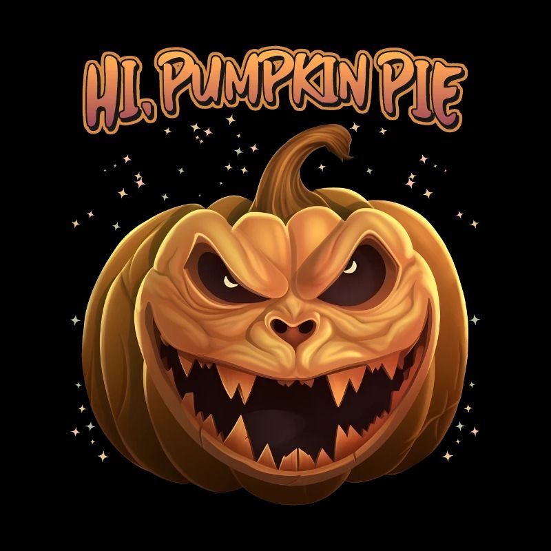 Lustiger Kürbis-Spruch, unheimlicher Pumpkin Pie