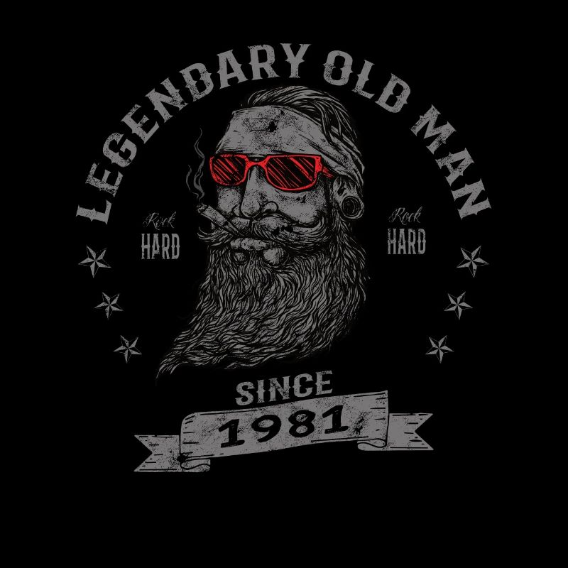 1981 Geburtstag Legendary Old Man