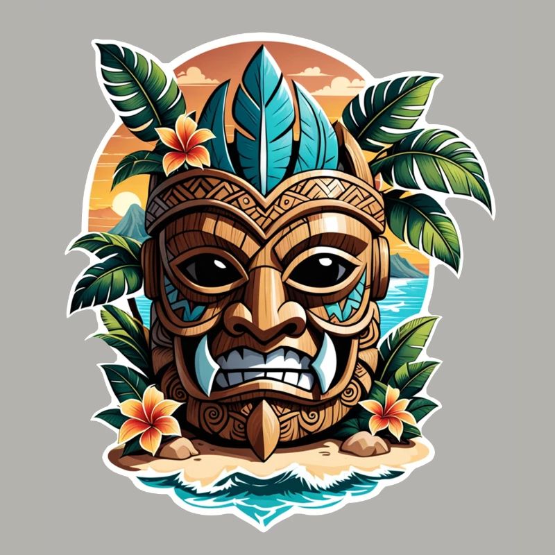 Tiki Beach - Polynesia Statue