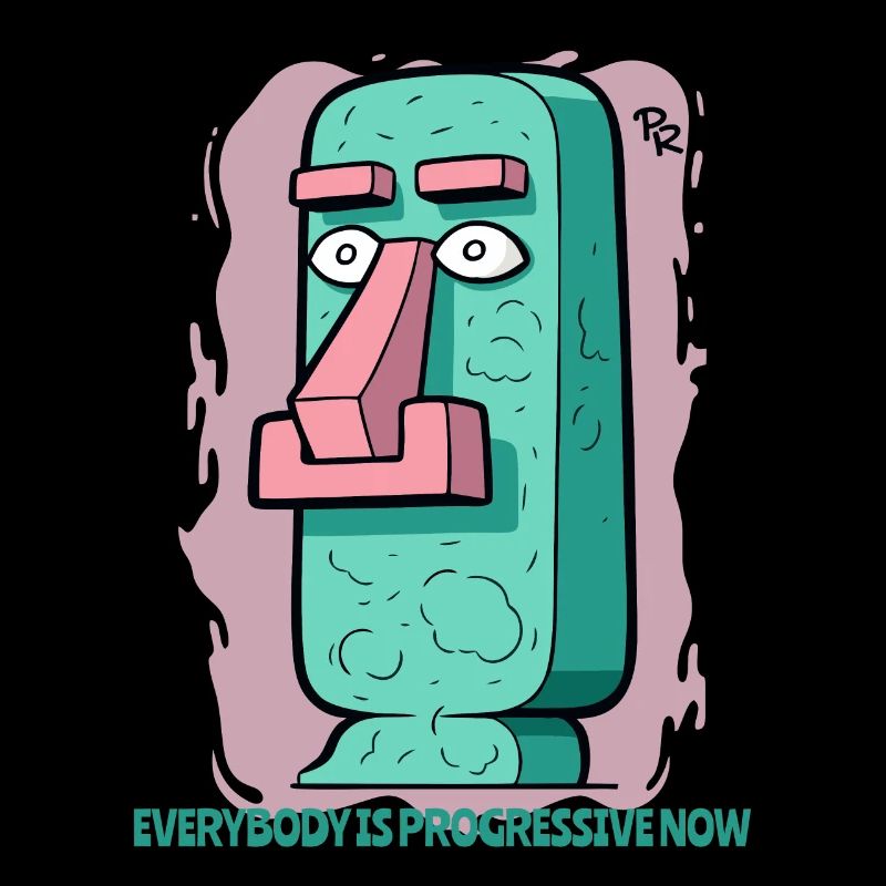 modern, advanced moai statue Easter Island