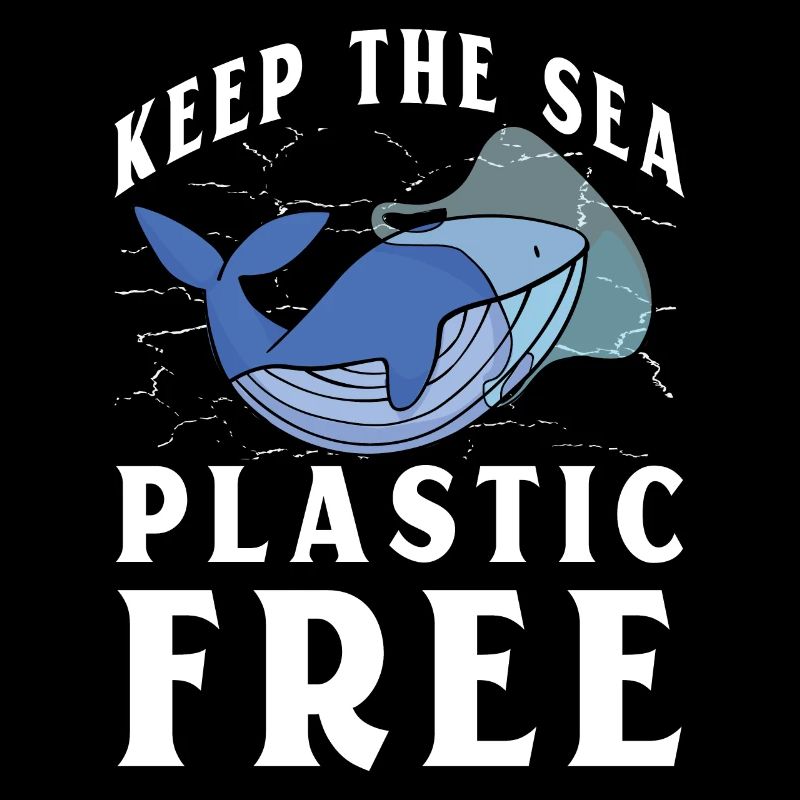 Halten Sie das Meer plastikfrei