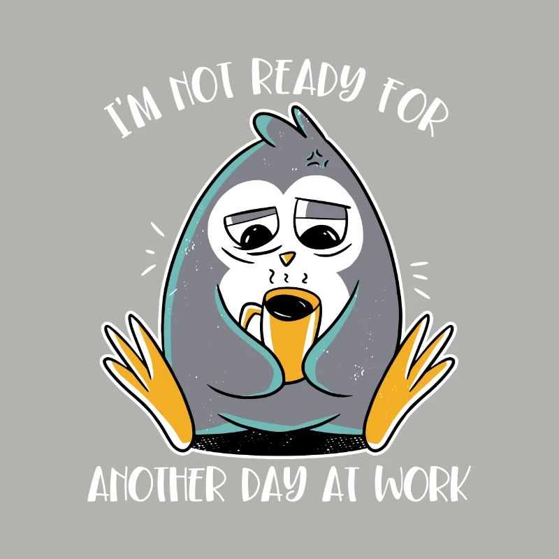 Not Ready For Another Day At Work Emperor Penguin