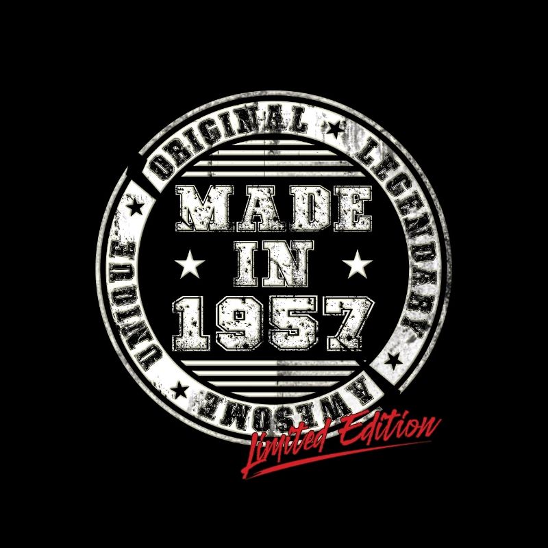 Retro Patch Vintage 1957 Birthday Gift