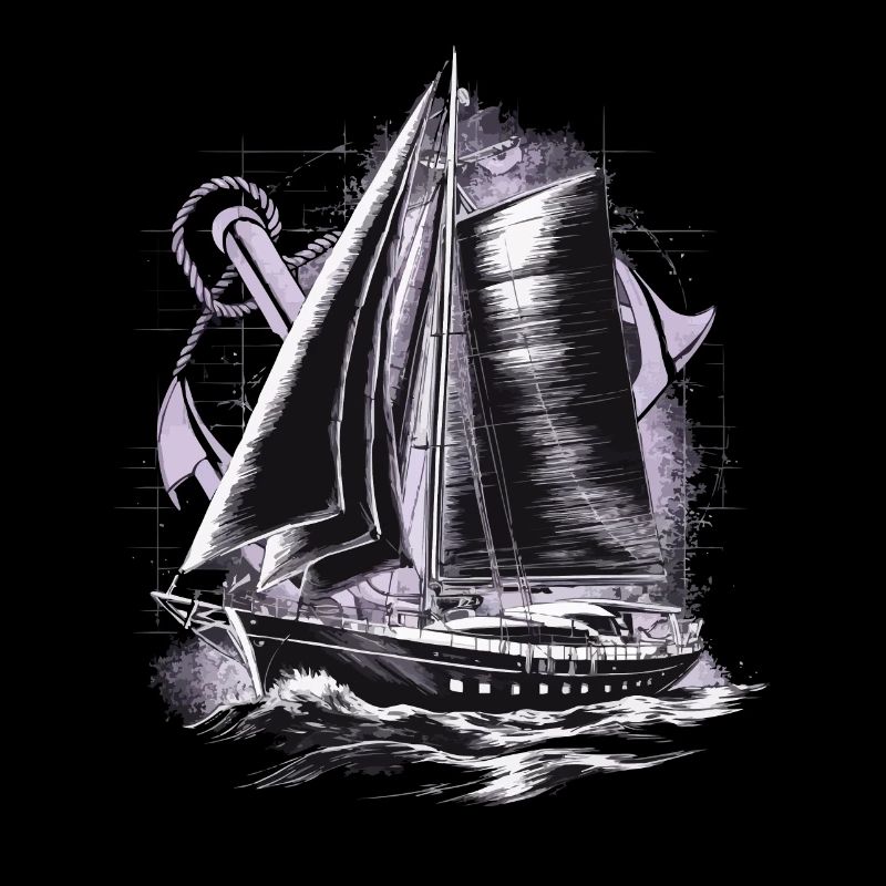 Sailboat with anchor gift