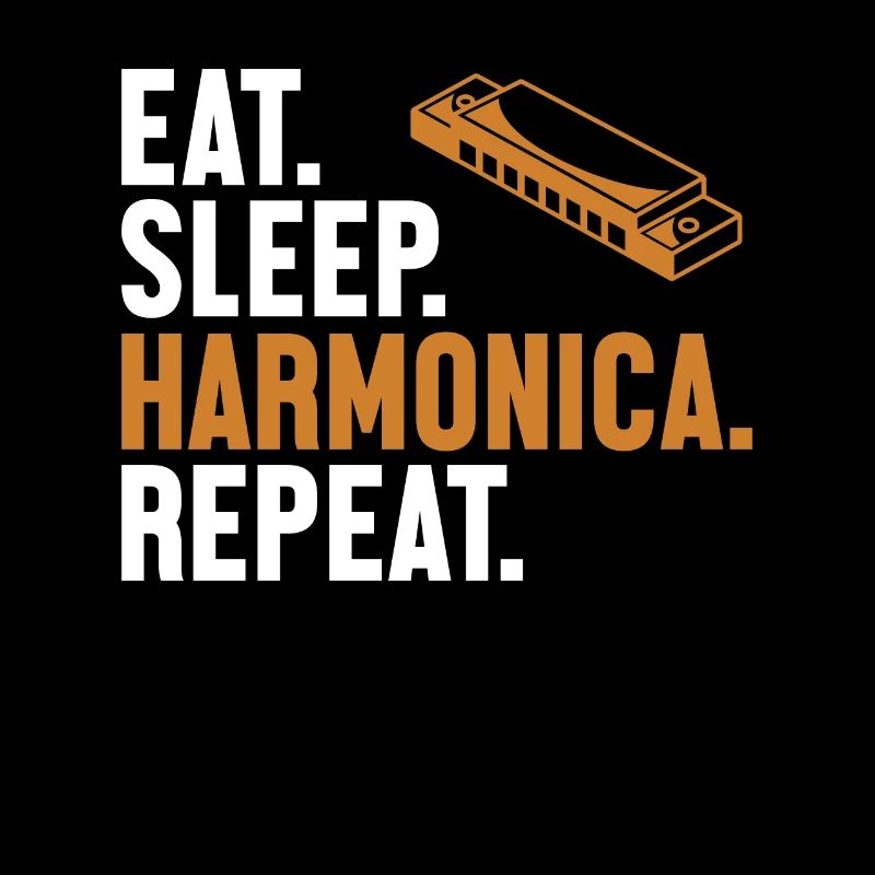 Manger Sommeil Harmonica Répéter Bouche Harmoniste Harmoniste