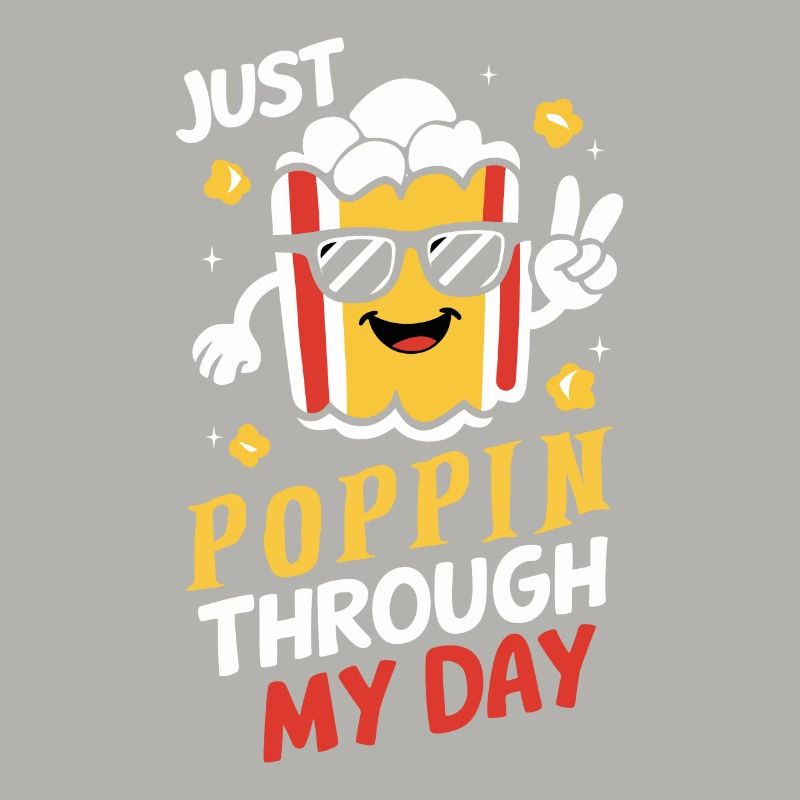 Dicton de pop-corn amusant, pop-corn en rafale