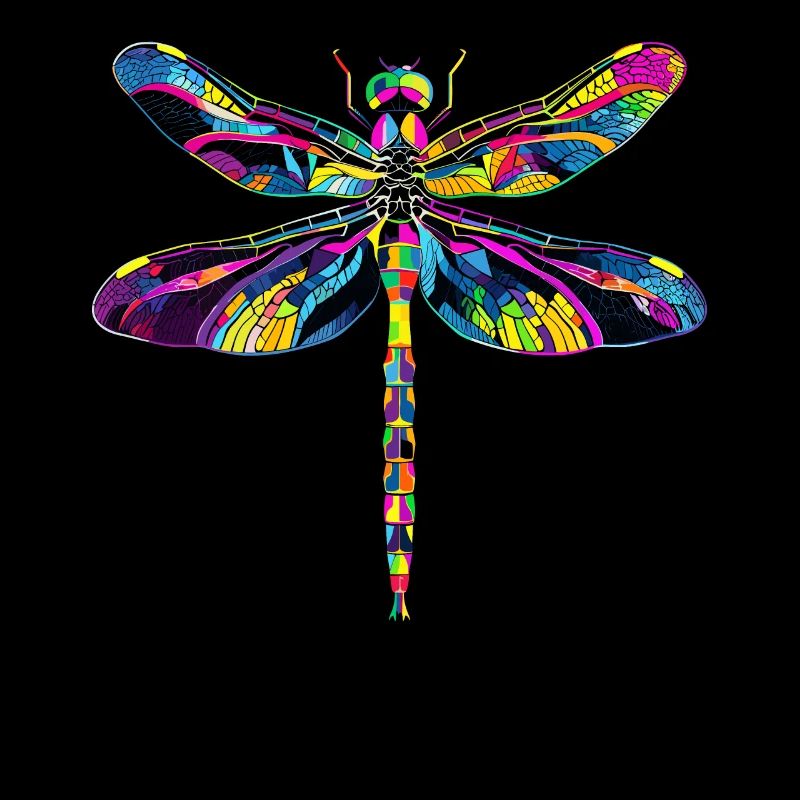 Libellule Libellule Ailes Colorées Libellules Mignonnes