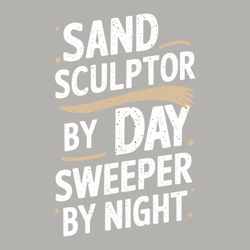 Sculpteurs de sable professionnels sur la plage du