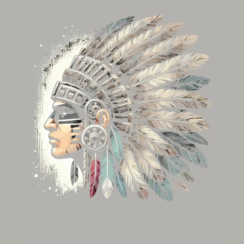 Aztec warrior with traditional