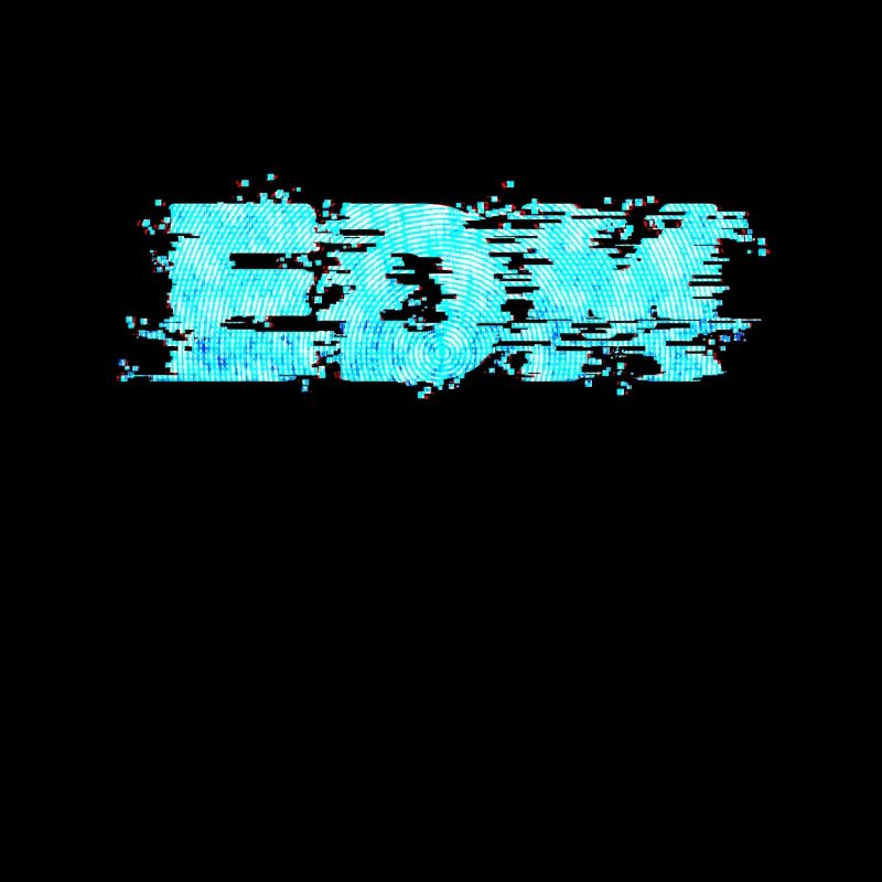 EDM Music, Retro Glitch Aesthetic, Techno Lovers