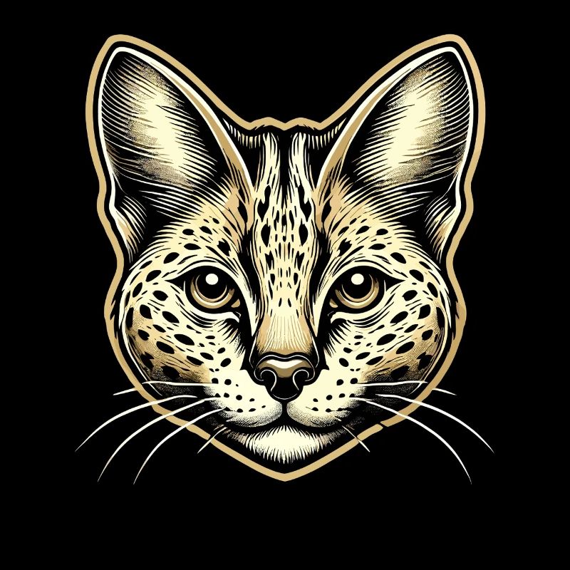 Serval Chat Chat Exotique Chat Sauvage Africain