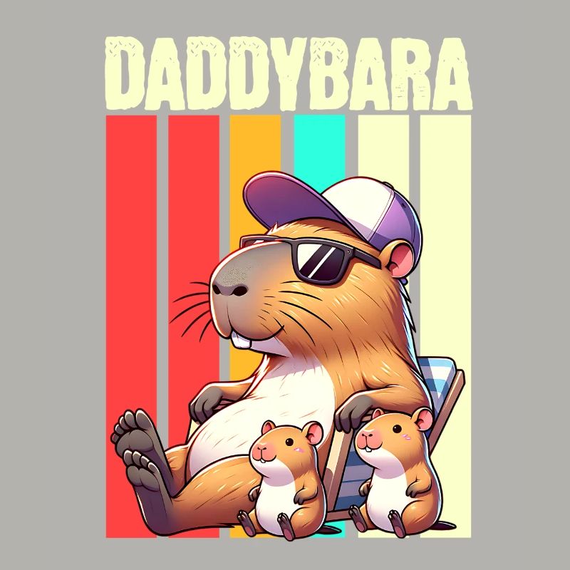 Daddybara Capybara Father Dad