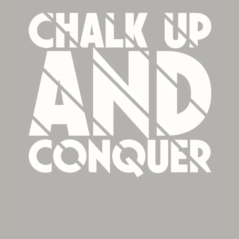 Boulderer Chalk Up Und Conquer Bouldering