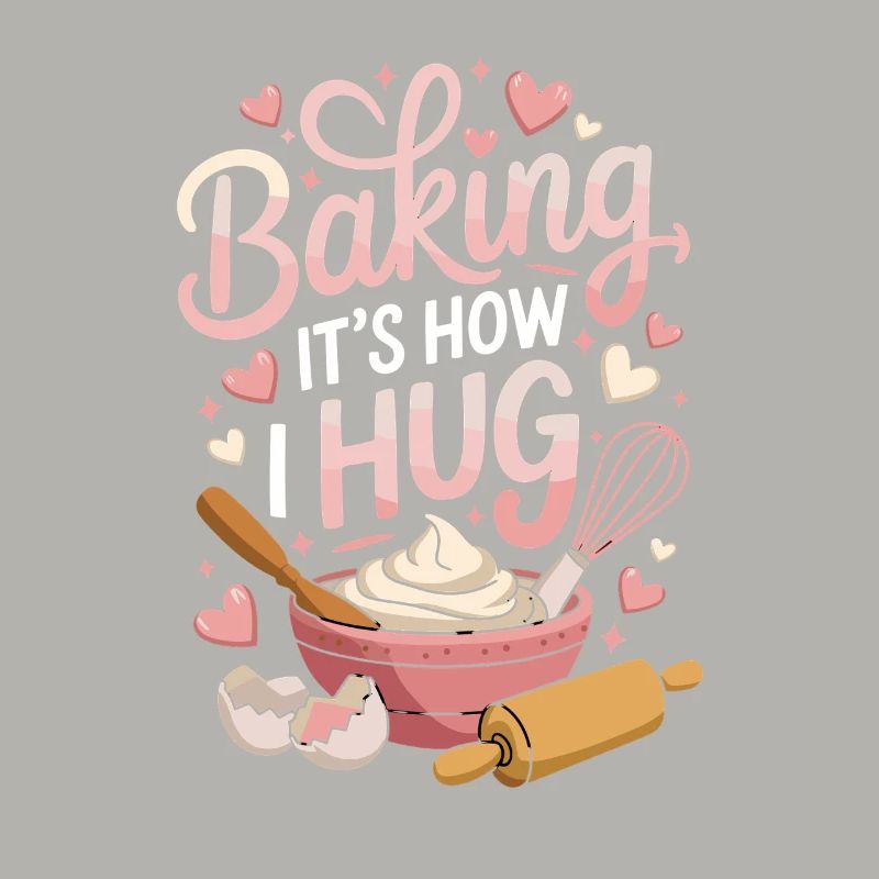 Baking It's How I Hug Warm Kitchen Style