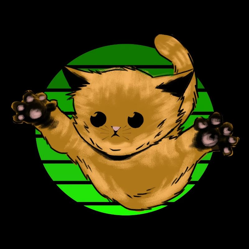 Chat Saut soleil