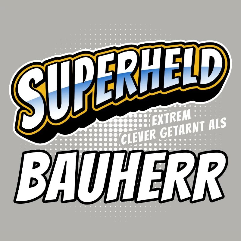 Superheld, clever getarnt als Bauherr