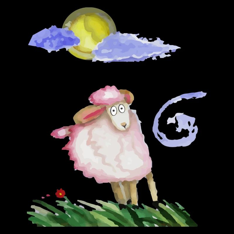 Schaf im Wind