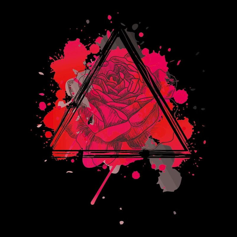 Triangle Rose rouge