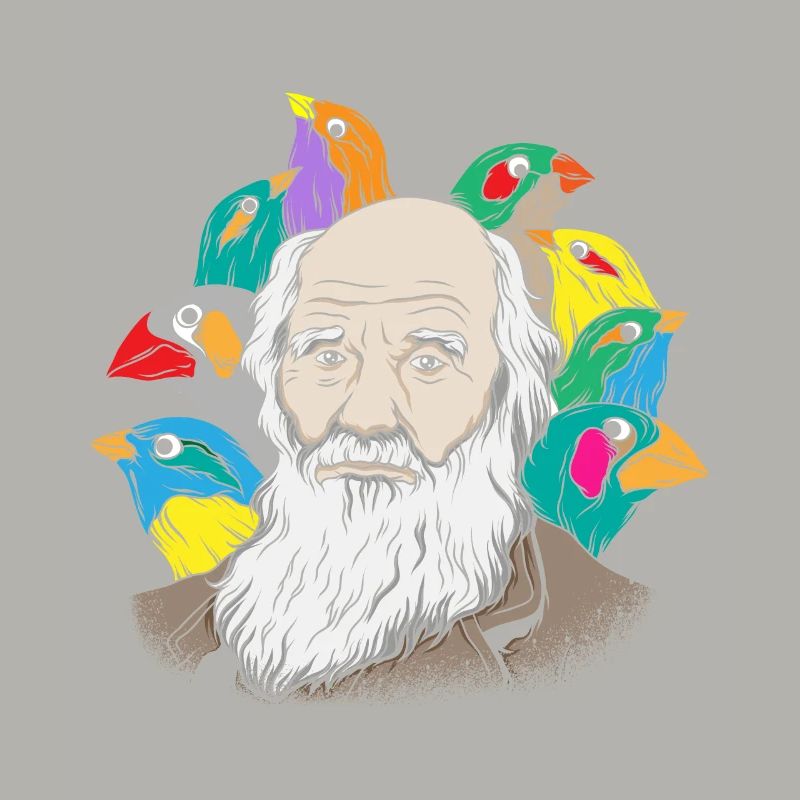 Charles Darwin Portrait Gift Evolution