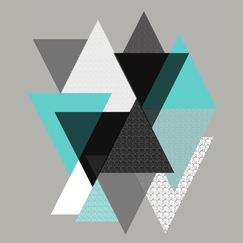 Triangles turquoise