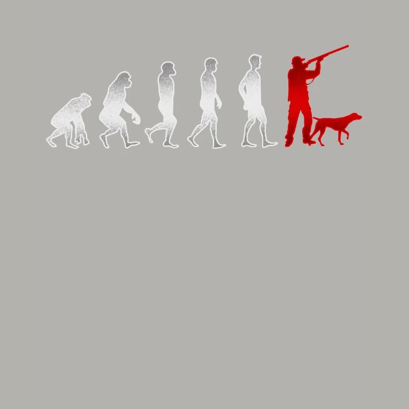 Evolution Hunt Hunter hunting hound gift