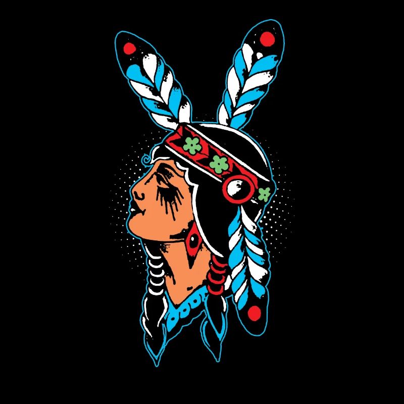 Native American Native American feather ornaments Native chief
