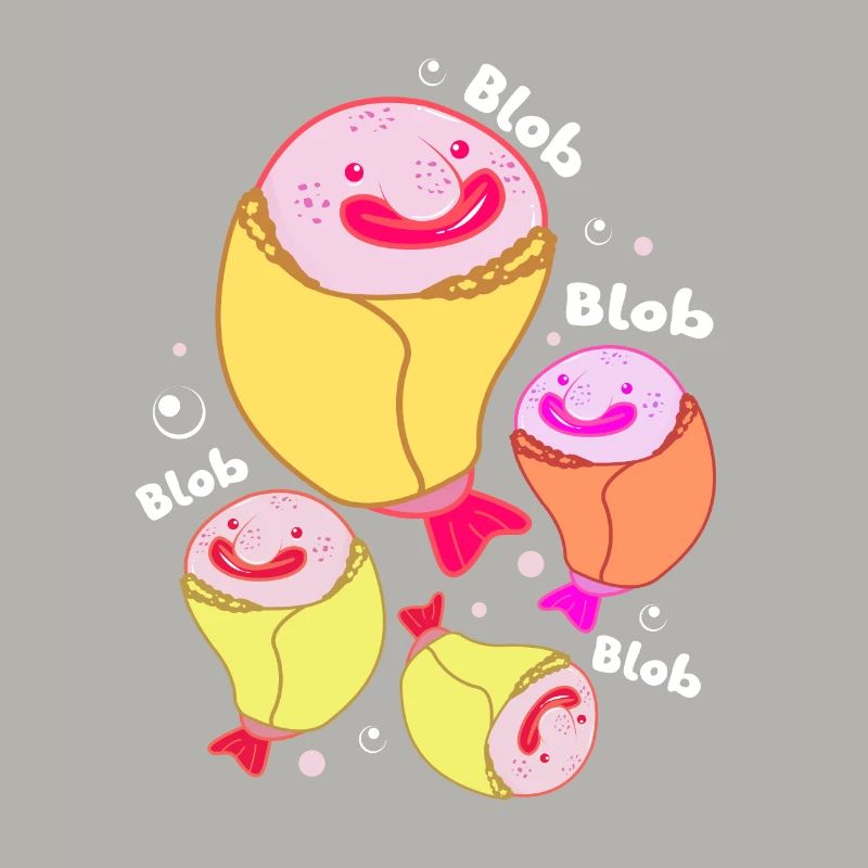 Blobfisch Tiefsee Grumpy Introvertiert Geschenk