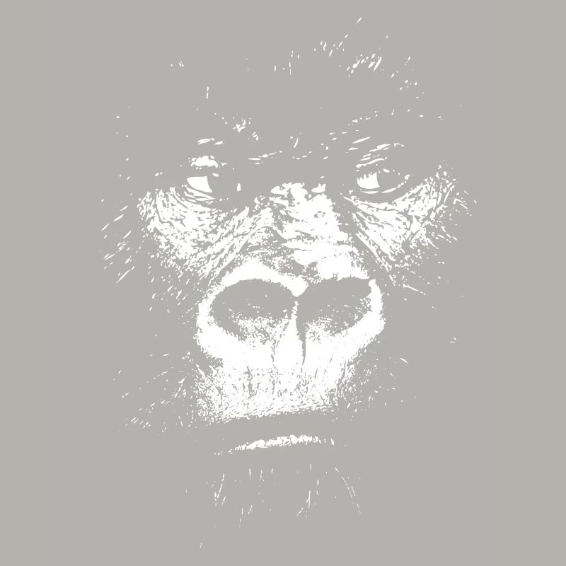 Illustration de singe expressionniste, gorille