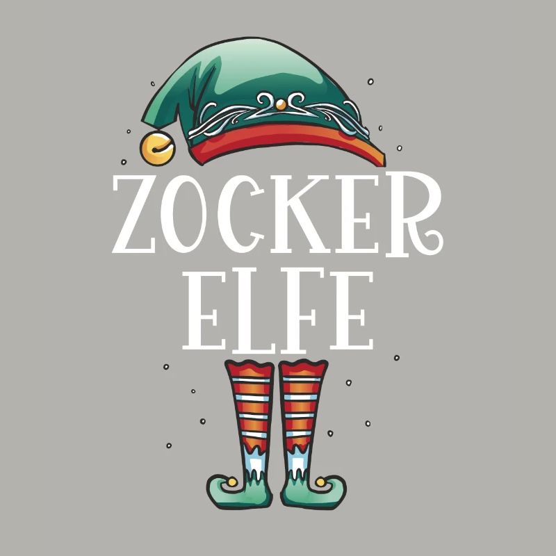 Weihnachten Partnerkostüm Zocker Elf Elfe Elfen