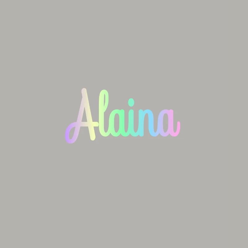 ALAINA Rainbow Cursive minimaliste