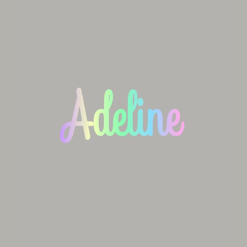 ADELINE Rainbow Cursive Minimaliste