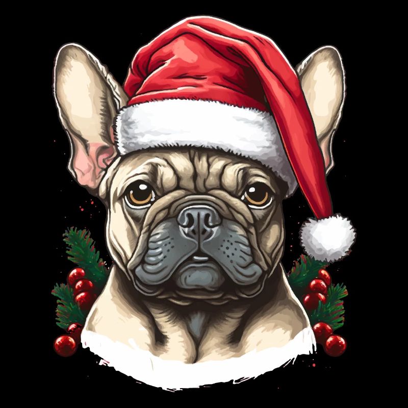 Bouledogue pull moche noël