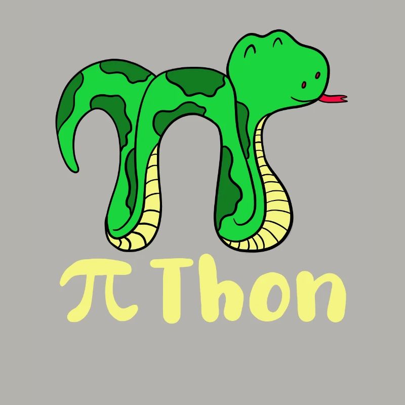 Drôle serpent pi jour math python science blague