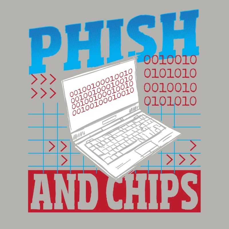 Phish and Chips Hacker Hacking Internet Network
