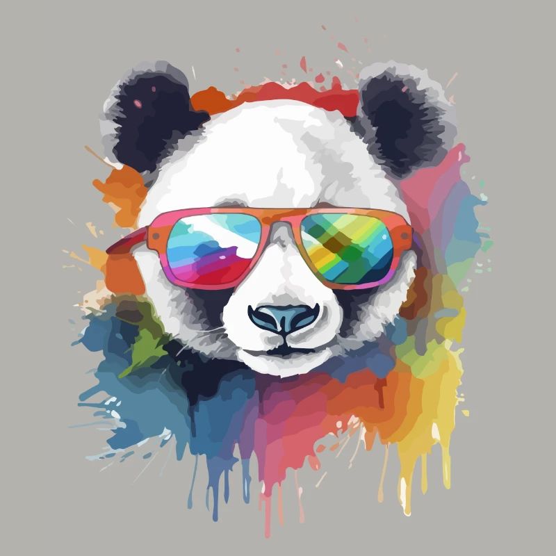 Ikko der Panda mit Brille