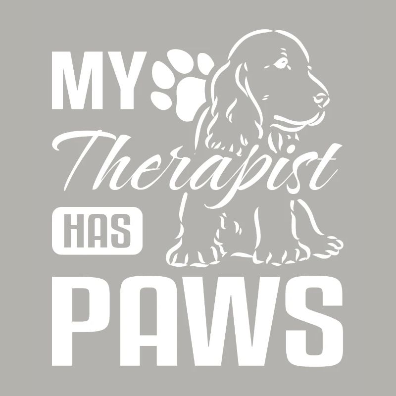 My therapist has paws cocker spaniel