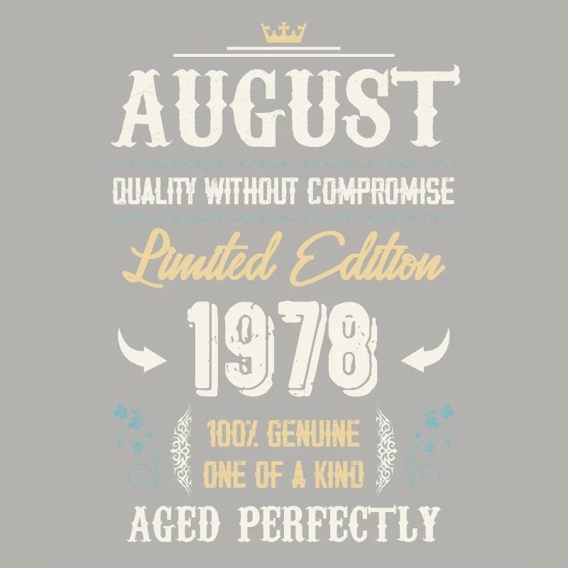 August 1978 Vintage Geburtstag Geschenk