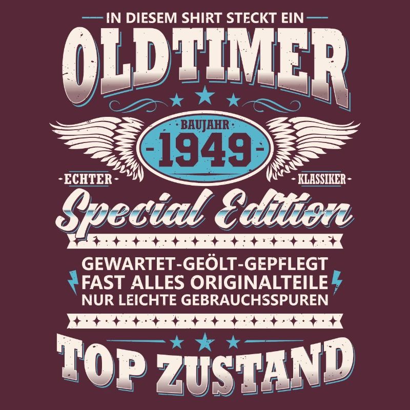 Oldtimer Baujahr 1949 Jahrgang Geburtstag Geschenk
