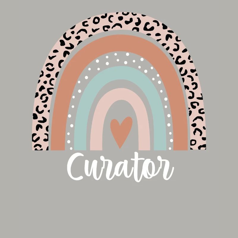 Curator Rainbow Leopard Funny Curator Appreciation