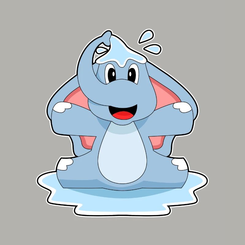 Elefant Planschen Wasser