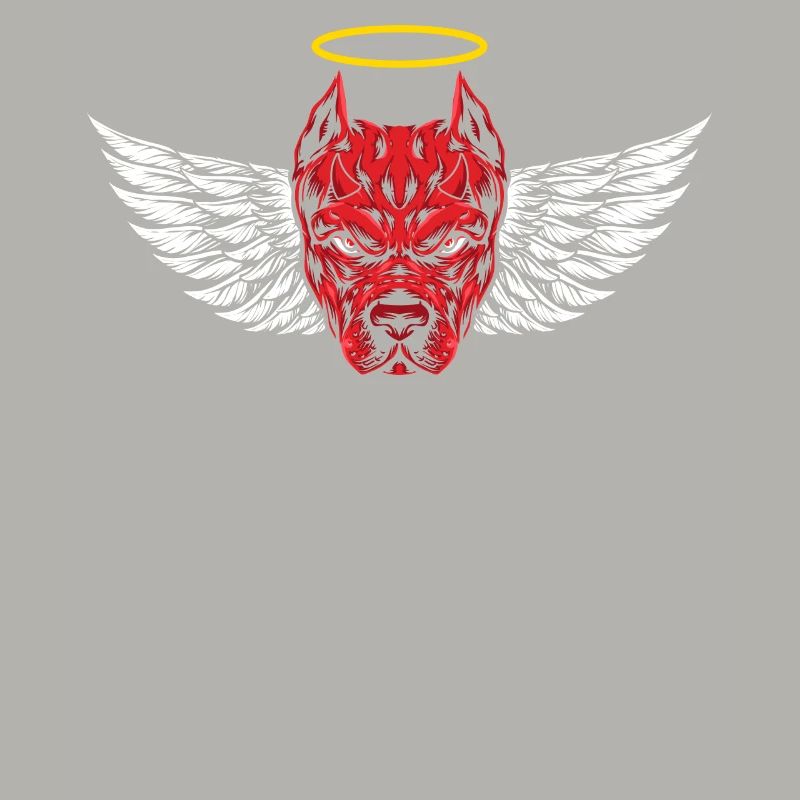 Angry Devil Pitbull Dog T-Shirt