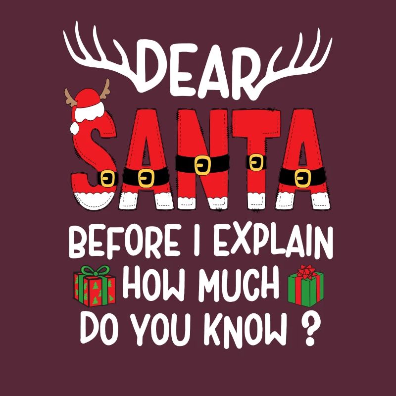 Dear Santa Before I Explain How Much Do You Know?