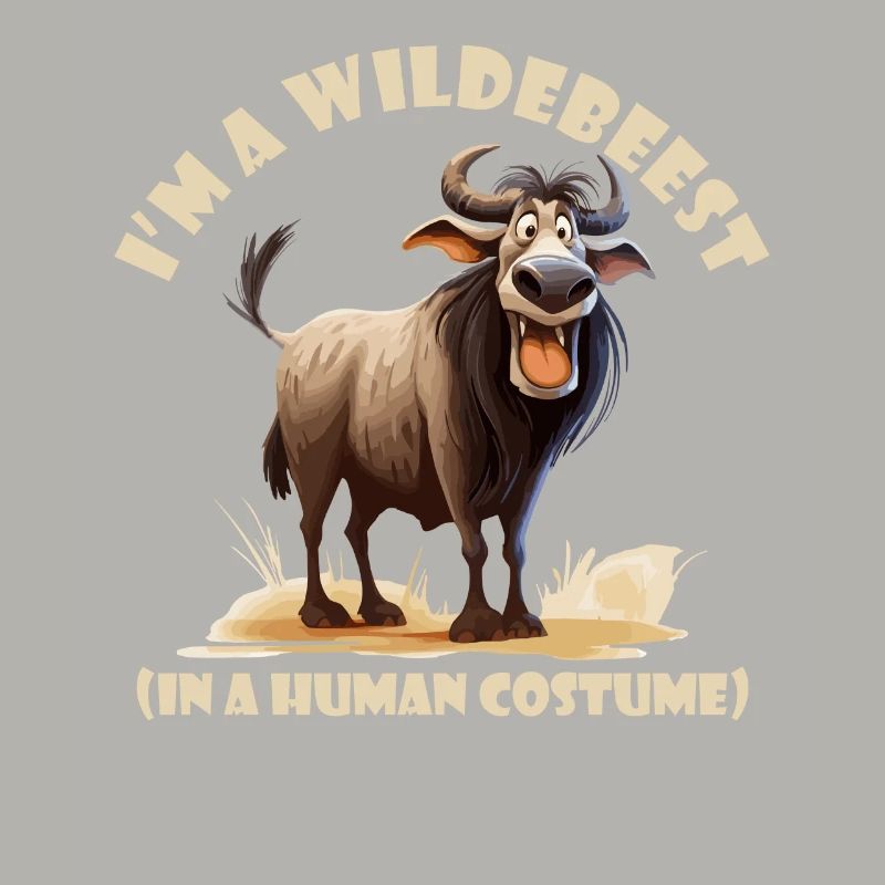 Ich Bin Ein Gnu Witziges Halloween Kostüm Gnu