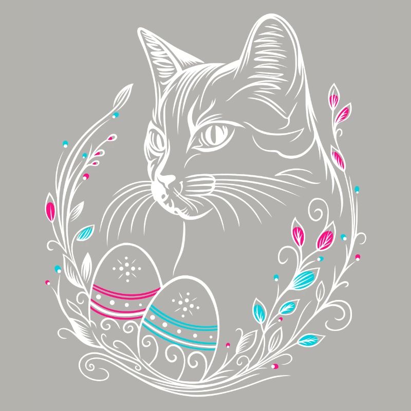 Cat Easter Easter Eggs Easter Cat