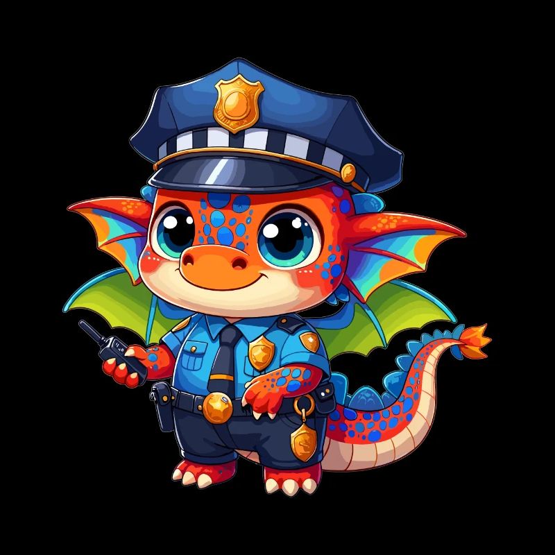 Drache Polizist