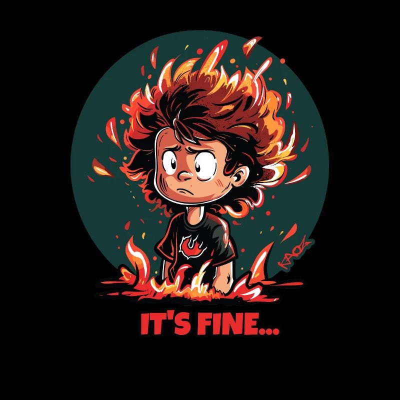 Everything's burning, but it's alright, boy